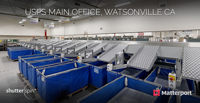 Matterport virtual tour of USPS Main office in watsonville ca
